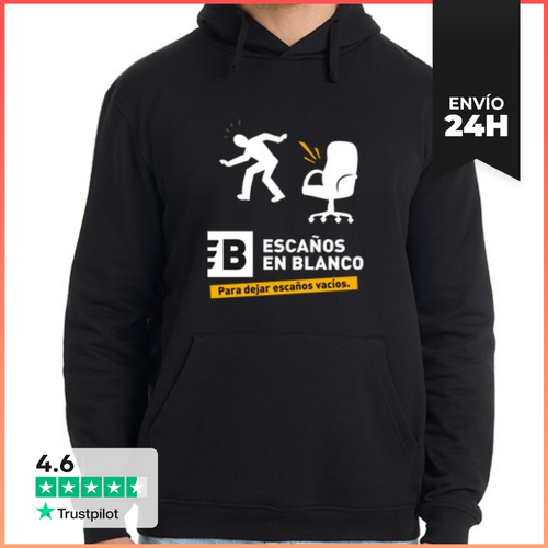 Sudadera Unisex Con Capucha Silla Vacía Y Político Con Logo - latostadora.com - Modalova