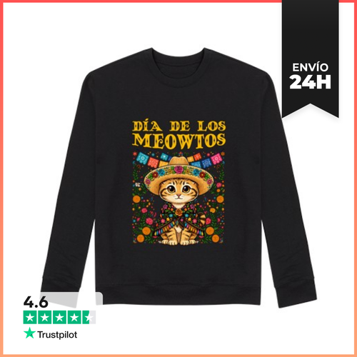 Sudadera Unisex Gato Lindo Día De Muertos Mexicano LaTostadora - latostadora.com - Modalova