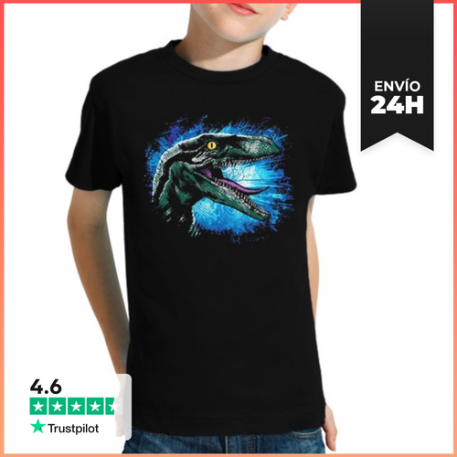 Camiseta Clásica Para Niños Velociraptor Blue LaTostadora - latostadora.com - Modalova