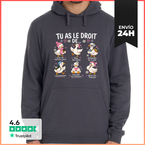 Sudadera Unisex Con Capucha Tienes Derecho A La Afirmación - latostadora.com - Modalova