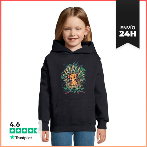 Sudadera Para Niños Con Capucha Simba Trono Hierro Rey León 90s - latostadora.com - Modalova