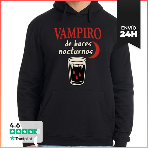 Sudadera Unisex Con Capucha Vampiro De Bares Nocturnos - latostadora.com - Modalova