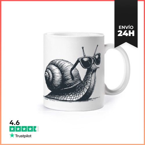 Taza CARACOL CON GAFAS DE SOL LaTostadora - latostadora.com - Modalova