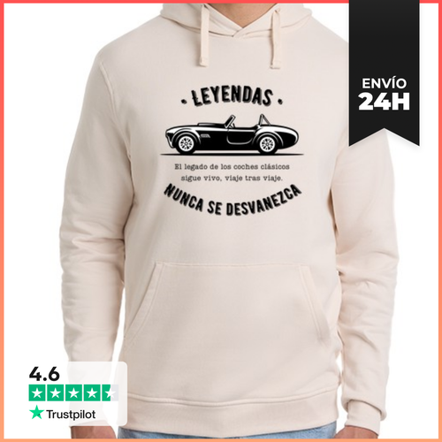 Sudadera Unisex Con Capucha Coche Clásico Shelby AC Cobra - latostadora.com - Modalova