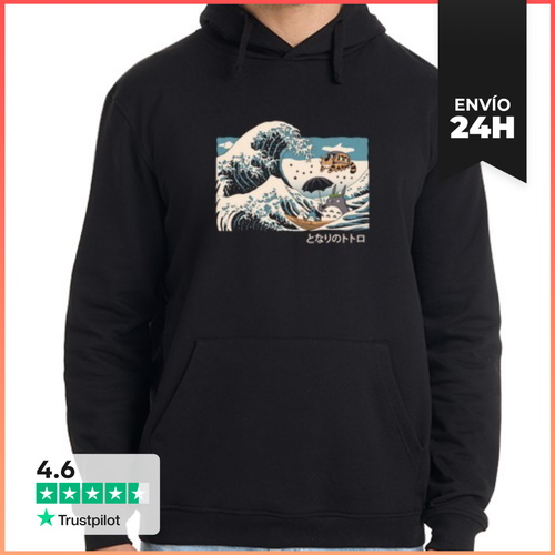 Sudadera Unisex Con Capucha La Gran Ola De Espíritus LaTostadora - latostadora.com - Modalova