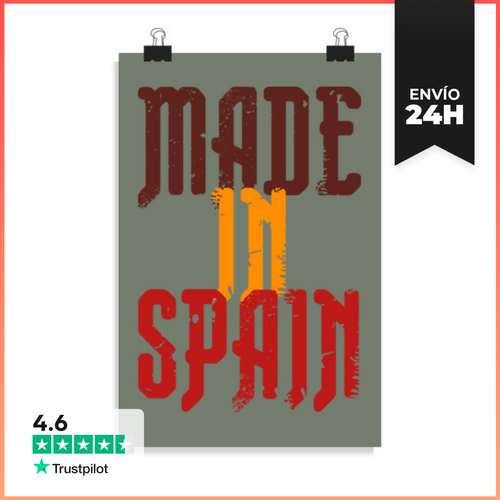 Póster Vertical Made In Spain LaTostadora - latostadora.com - Modalova