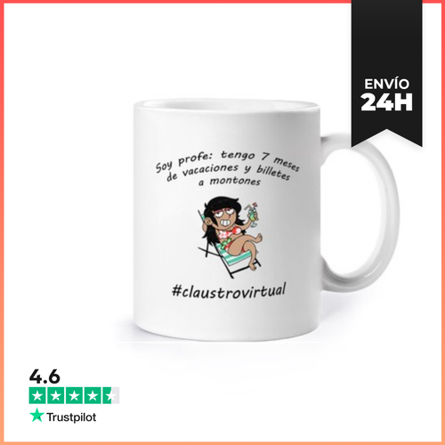 Taza Vacaciones Mujer Negro LaTostadora - latostadora.com - Modalova
