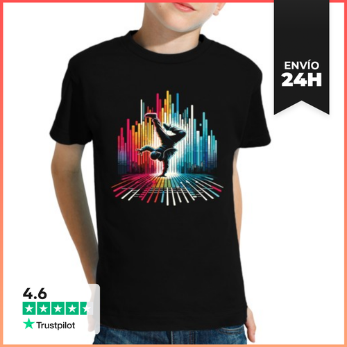 Camiseta Clásica Para Niños Breakdance Break Bailarín Break Dance - latostadora.com - Modalova