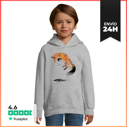 Sudadera Para Niños Con Capucha Red Fox Jumping Into Snow - latostadora.com - Modalova