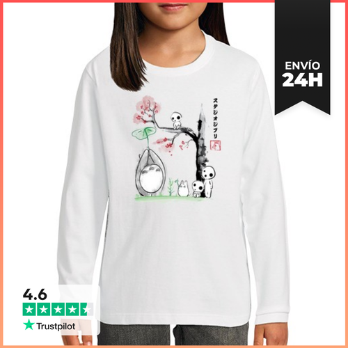 Camiseta Manga Larga Para Niños Growing Trees Sumi-e LaTostadora - latostadora.com - Modalova