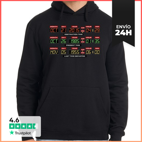 Sudadera Unisex Con Capucha Panel De Control Delorean LaTostadora - latostadora.com - Modalova