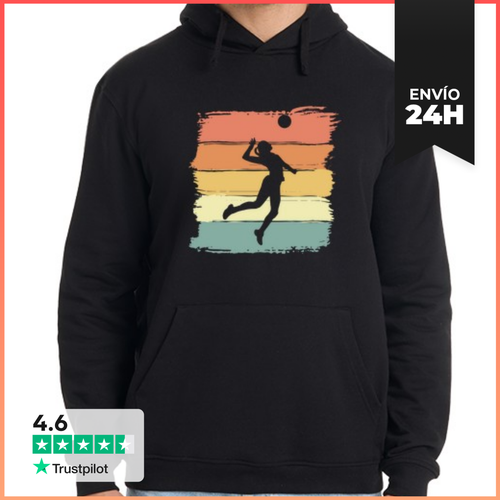 Sudadera Unisex Con Capucha Voleibol Retro Vintage Para Voleibol - latostadora.com - Modalova