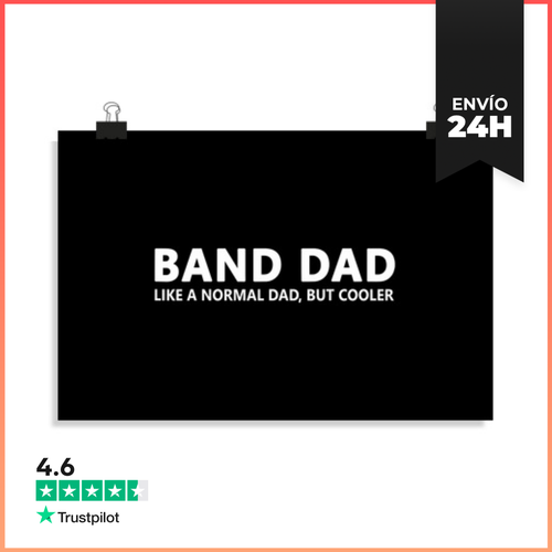 Póster Horizontal Padre De Banda De Marcha Divertido LaTostadora - latostadora.com - Modalova