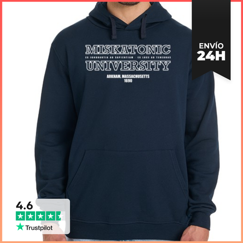 Sudadera Unisex Con Capucha Miskatonic University White - latostadora.com - Modalova