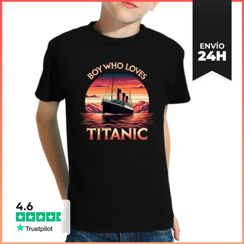 Camiseta Clásica Para Niños Chicos Que Aman El Titanic - latostadora.com - Modalova