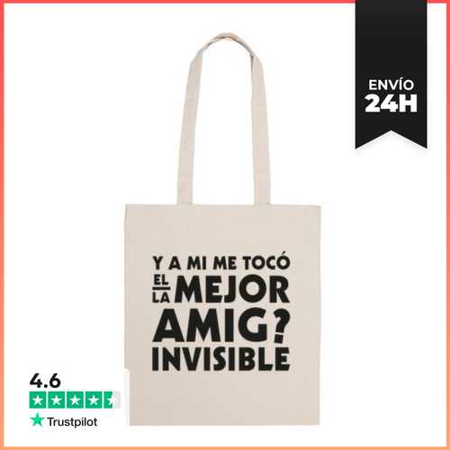 Bolsa De Tela EL MEJOR AMIGO INVISIBLE LaTostadora - latostadora.com - Modalova