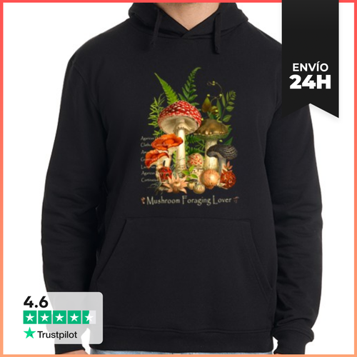 Sudadera Unisex Con Capucha Setas Silvestres Del Bosque - latostadora.com - Modalova