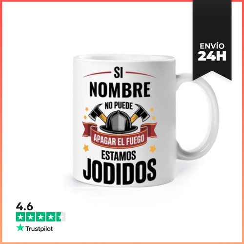 Taza Bombero Nombre Personalizable LaTostadora - latostadora.com - Modalova