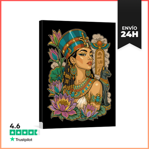 Lienzo Vertical Reina De Egipto LaTostadora - latostadora.com - Modalova