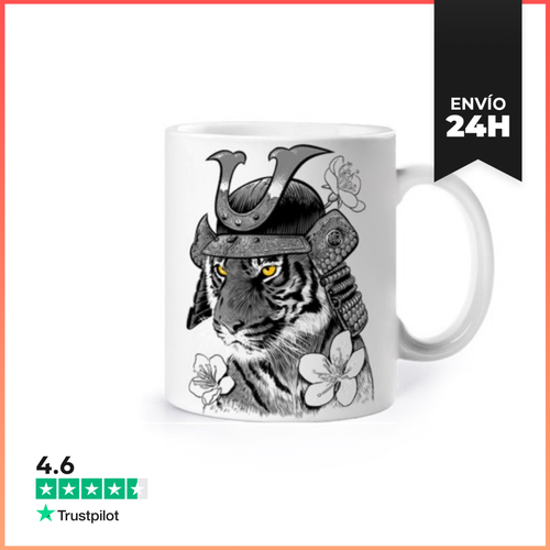 Taza Tigre Samurai Cerezo LaTostadora - latostadora.com - Modalova