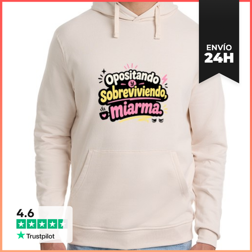 Sudadera Unisex Con Capucha Opositando Y Sobreviviendo, Miarma - latostadora.com - Modalova