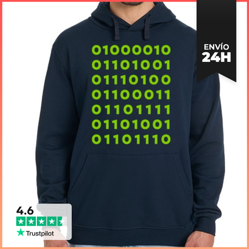 Sudadera Unisex Con Capucha Binary Bitcoin LaTostadora - latostadora.com - Modalova
