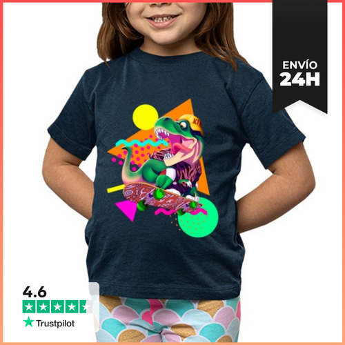 Camiseta Clásica Para Niños Skateboard Rex LaTostadora - latostadora.com - Modalova