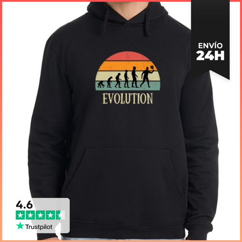 Sudadera Unisex Con Capucha Evolución Padel Hombre Humor Padel - latostadora.com - Modalova