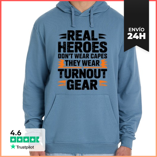 Sudadera Unisex Con Capucha Los Verdaderos Héroes No Llevan Capa - latostadora.com - Modalova