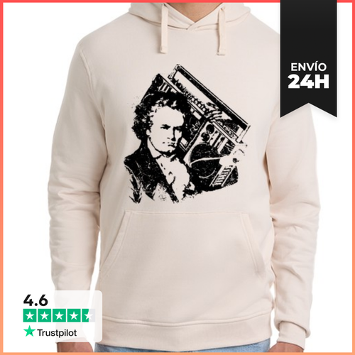 Sudadera Unisex Con Capucha Beethoven Hip-hop Ghettoblaster - latostadora.com - Modalova