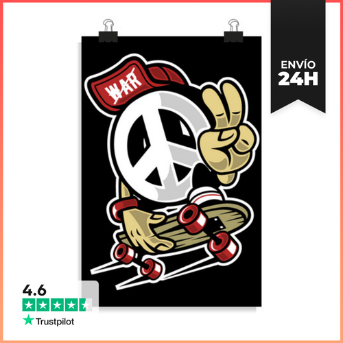 Póster Vertical Peace LaTostadora - latostadora.com - Modalova