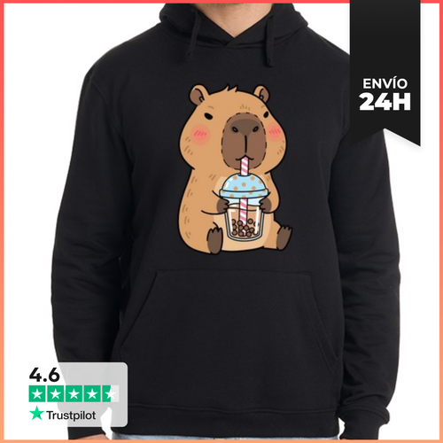 Sudadera Unisex Con Capucha Capibara Con Té Y Estilo Tranquilo - latostadora.com - Modalova