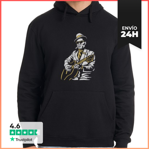 Sudadera Unisex Con Capucha Guitarrista De Blues Rock LaTostadora - latostadora.com - Modalova