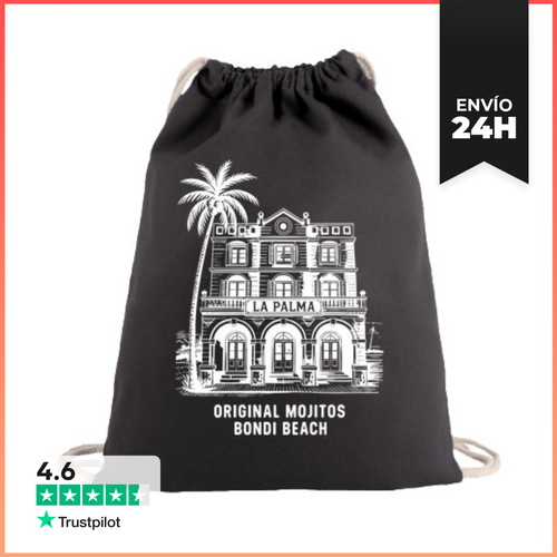 Mochila Saco Con Cuerdas LA PALMA ORIGINAL MOJITOS BONDI BEACH - latostadora.com - Modalova
