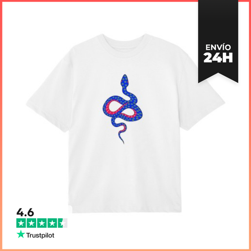 Camiseta Oversize Serpiente Flor LaTostadora - latostadora.com - Modalova