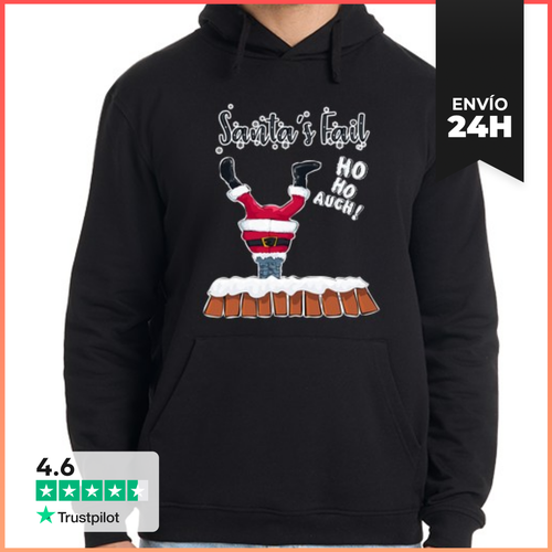 Sudadera Unisex Con Capucha Santa Claus Fail LaTostadora - latostadora.com - Modalova