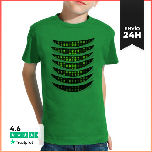 Camiseta Clásica Para Niños Binary Code Inside LaTostadora - latostadora.com - Modalova