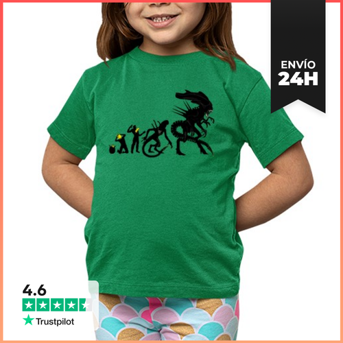 Camiseta Clásica Para Niños Alien Evolution ( NO TEXT) - latostadora.com - Modalova