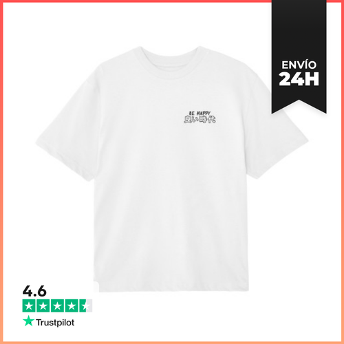 Camiseta Oversize Efecto Manga Be Happy Good Times Camiseta - latostadora.com - Modalova