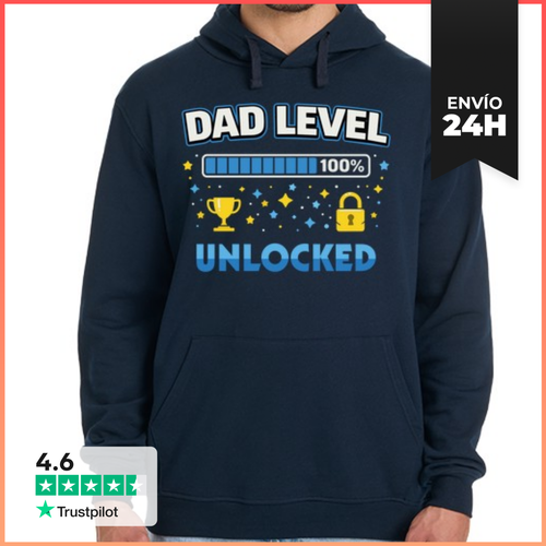 Sudadera Unisex Con Capucha DAD LEVEL UNLOCKED LaTostadora - latostadora.com - Modalova