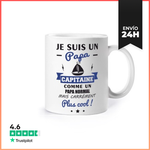 Taza Barco De Regalo De Papá Capitán LaTostadora - latostadora.com - Modalova