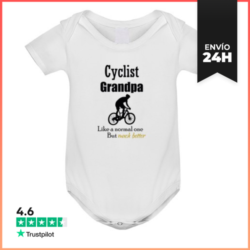 Body Bebé Abuelo Ciclista Como Uno Normal Pero Mu LaTostadora - latostadora.com - Modalova