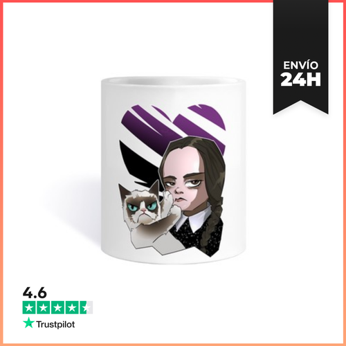 Taza Miércoles Y Grumpy Cat LaTostadora - latostadora.com - Modalova