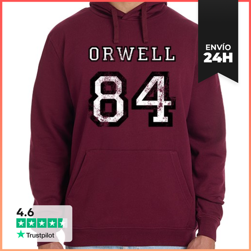 Sudadera Unisex Con Capucha Orwell 84 LaTostadora - latostadora.com - Modalova