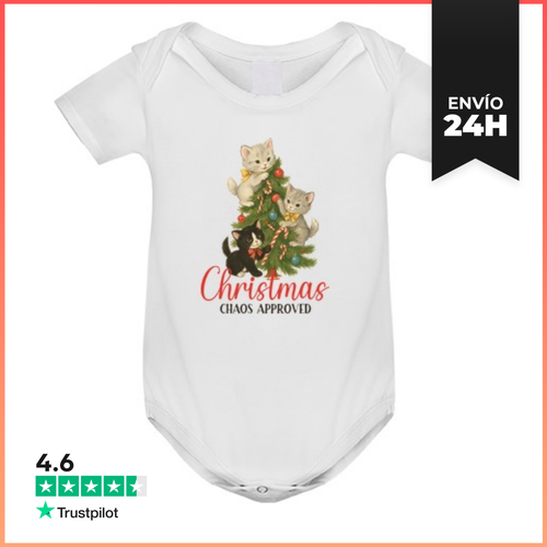 Body Bebé CHRISTMAS CHAOS APPROVED XMAS CATS LaTostadora - latostadora.com - Modalova