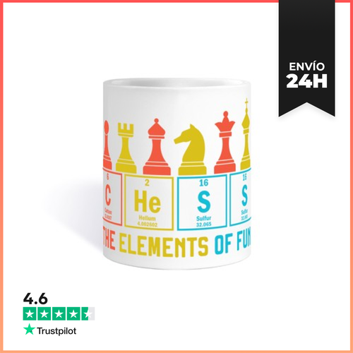 Taza Ajedrez Tabla Periodica Jaque Mate LaTostadora - latostadora.com - Modalova