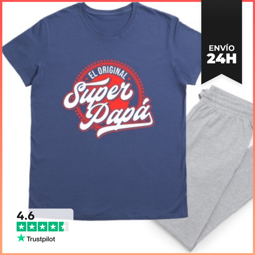 Pijama Super Papá El Original Día Del Padre Emblema Retro - latostadora.com - Modalova