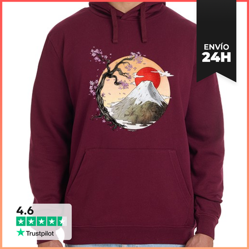 Sudadera Unisex Con Capucha Monte Fuji LaTostadora - latostadora.com - Modalova