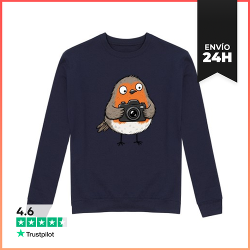 Sudadera Unisex Robin Holding A Camera Funny Original Gift For - latostadora.com - Modalova
