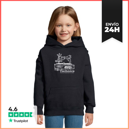 Sudadera Para Niños Con Capucha DJ Prehistoria LaTostadora - latostadora.com - Modalova